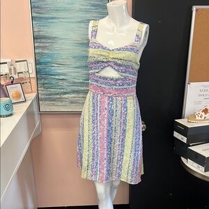 BCBGeneration Pastel Striped Mini Dress SPL